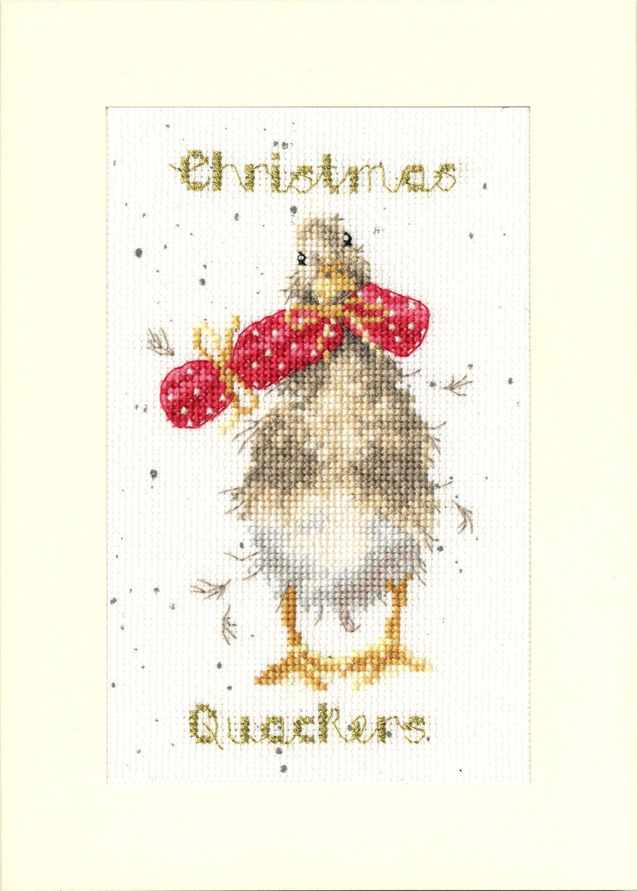 Christmas Card - Christmas Quackers XMAS48 Counted Cross Stitch Kit